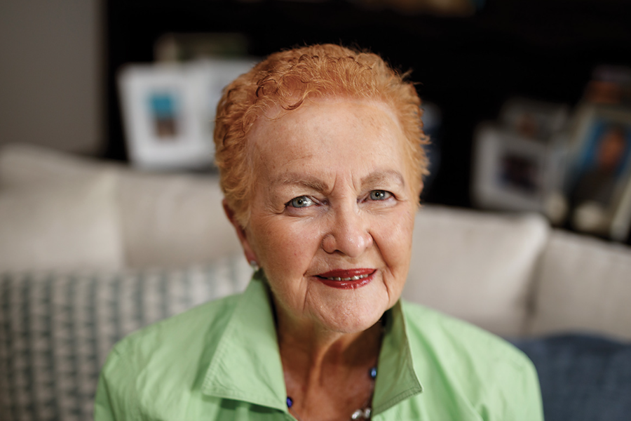 Image: Judi McKee in her home