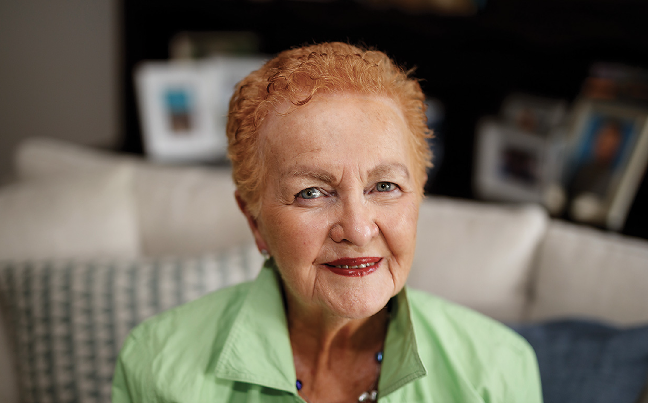 Image: Judi McKee in her home