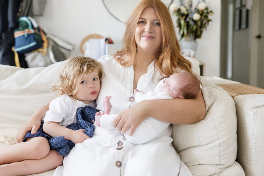 Steffie and her sons.