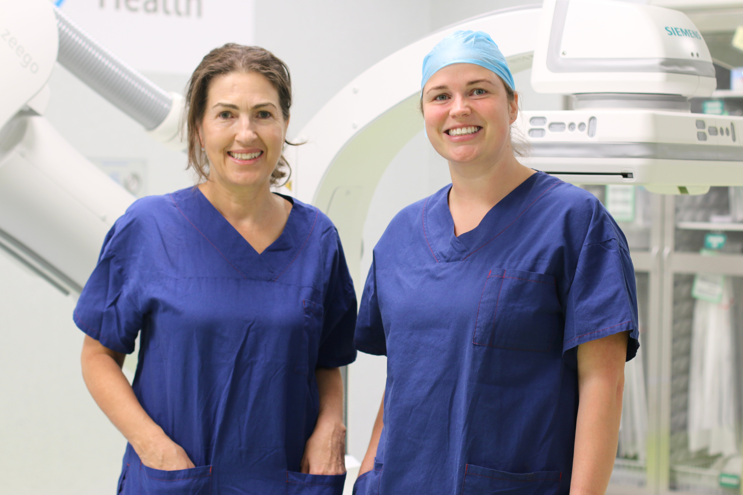 Cath Lab nurses Liddy and Sarah