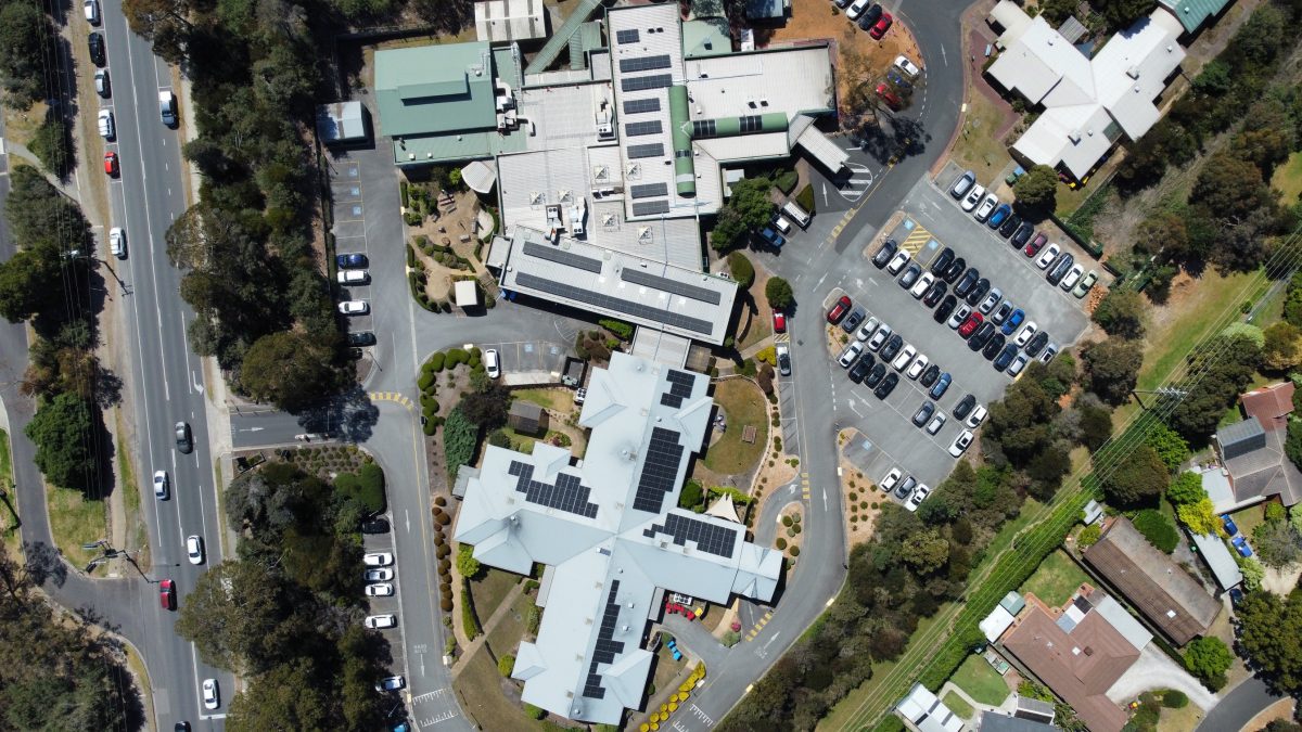 Solar panel systems installed at Golf Links Road Rehabilitation